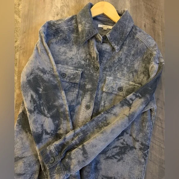 PacSun Tie-Dye Corduroy Shacket - Picture 1 of 6
